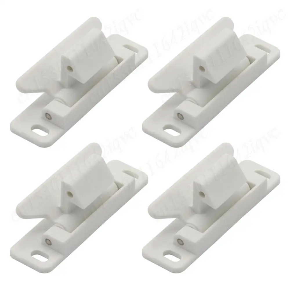 

1/4pcs Nylon Cabinet Door Latch Cabinet Locks Household Furniture Cabinet Locks Closet Catches Latch Door Lock for Home Kitchen