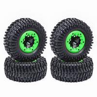 4Pcs 128mm 1/10 Short Course Truck Tires Tyre Wheel 12mm Hex for ZD Racing DBX-10 Traxxas Slash Arrma VKAR 10SC,Green