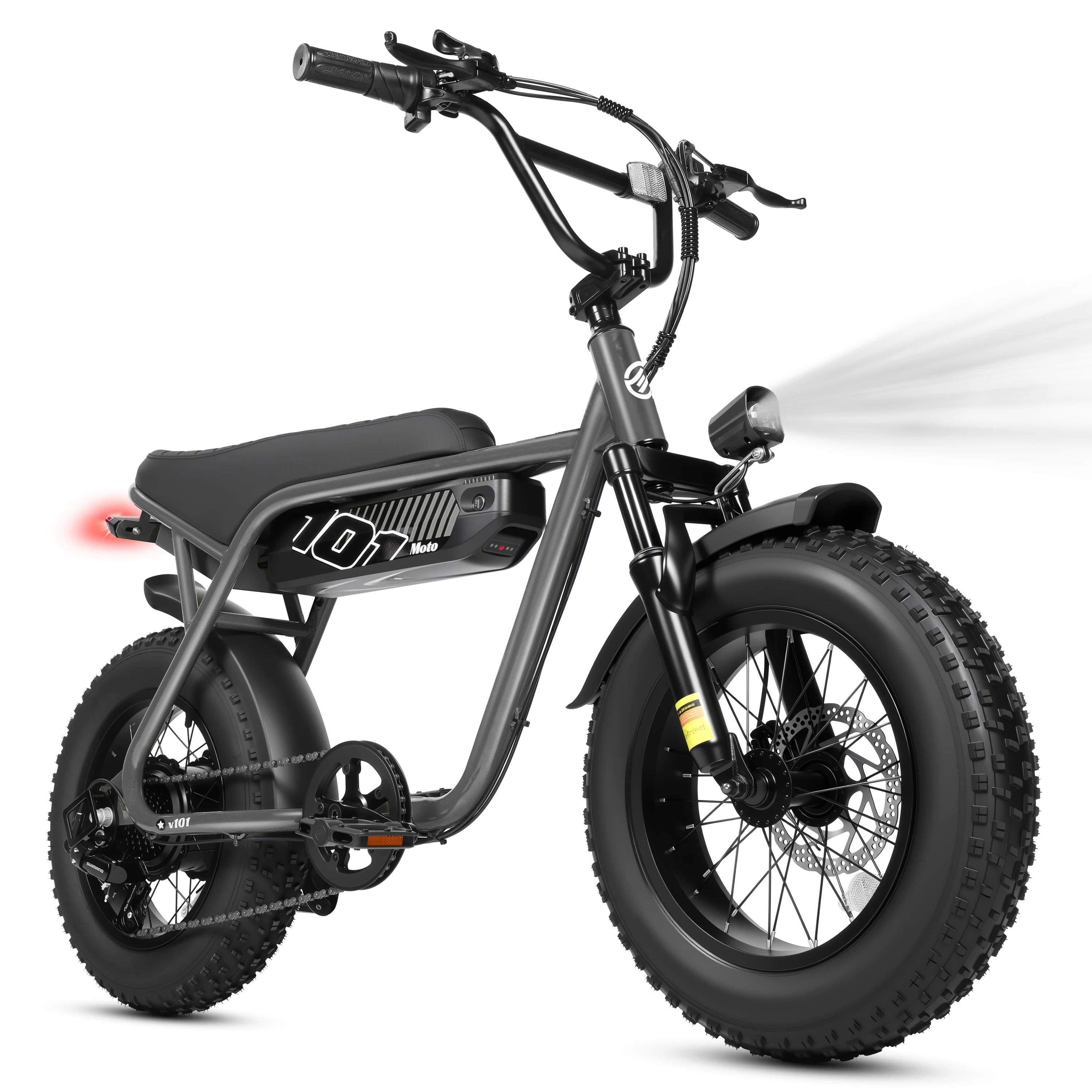 ESKUTE V101 Electric Dirt Bike,16'x4.0 Fat Tire Ebike,Electric Dirt Bike, 28mph, E Bike UL2849, 1 Year Warranty image 6