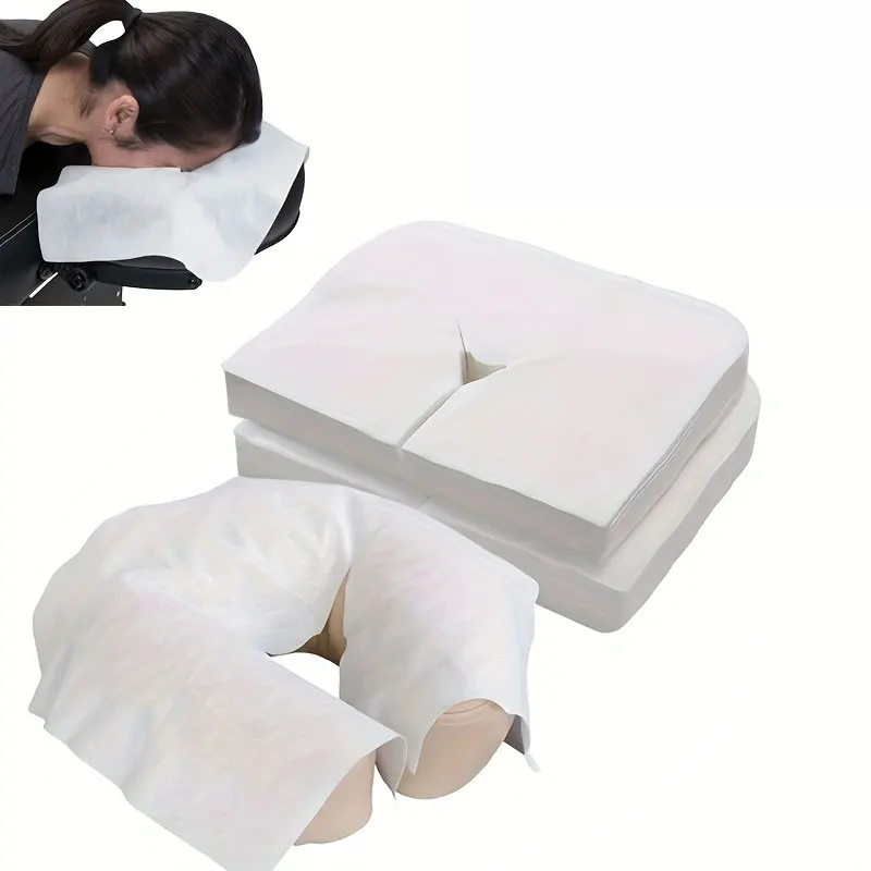 Disposable Headrest Covers Face Cradle Covers, Ultra Soft, Luxurious, Non-Sticking Massage Headrest Covers for Massage Tables