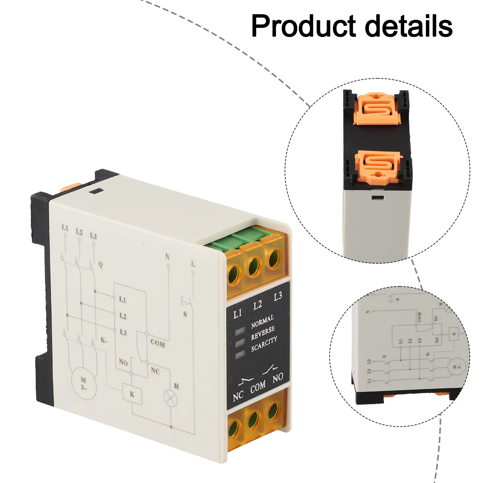 Brightness Phase Sequences Protector Phase Loss Protection Relay Phase Sequences Circuit Problems Flame Retardant Shell Phase