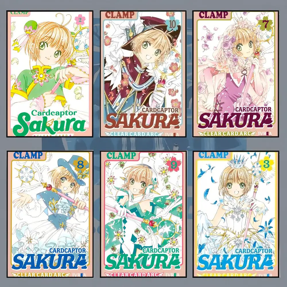Anime Cardcaptor Sakura Poster Aesthetic Wall Art Print for Living Room Bedroom Study Office Café Home Decor Stylish Gift