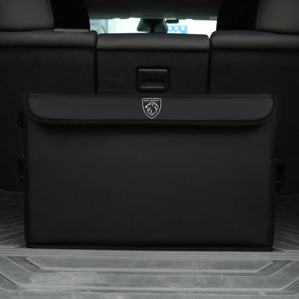 Car Trunk Storage Bag Large Capacity Foldable Organizer Box Accessory For Peugeot 301 307 308 406 508 2008 3008 108 607 107 306