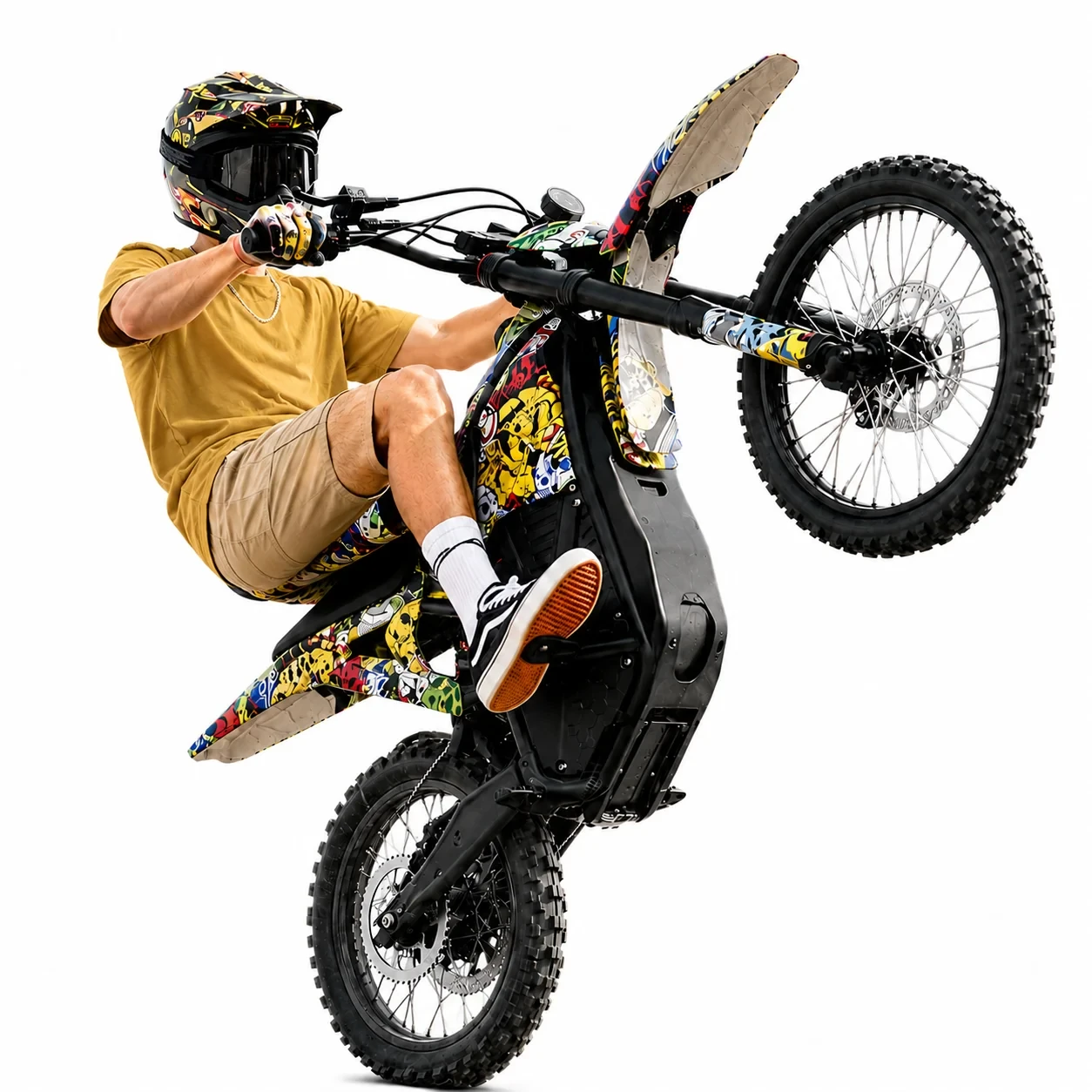 Electric Dirt Bike for Adults, 3000W Peak Motor 48V 20.8Ah Battery, 38MPH Top Speed, 283N·M Torque, 65° Climbing, 3 Ride Modes, Off-Road Electric Motorcycle with Dual Disc Brakes