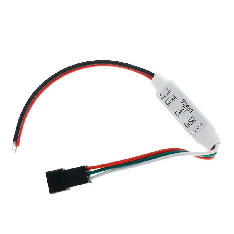 WS2812B WS2811 LED Controller USB Mini 3 keys for Pixel LED Strip Light SP002E LED Light Strip Power Bank TV DC5V-24V Symphony