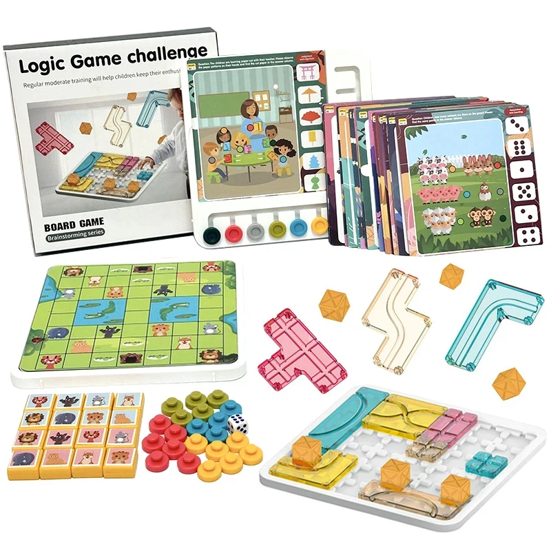 

Children Logical Thinking Training Puzzle Board Games Parent-Child Interactive Challenge Game Cubes Jigsaw Party Activity Toys