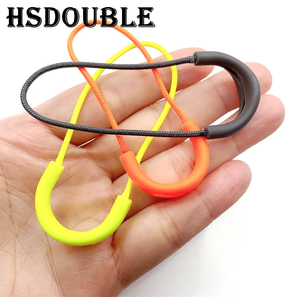 10 Pcs/Pack Mix Color Zipper Pull Cord Zipper Head Pull Puller End Fit Rope Tag Fixer Zip Cord for Garment Bags Accessory