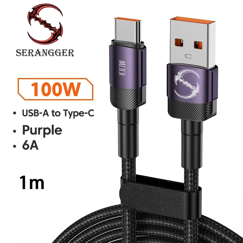 PD 100W1m/2m/3m Fast Charge USB to Type C Cable Quick Charging Data Cord for Huawei Xiaomi