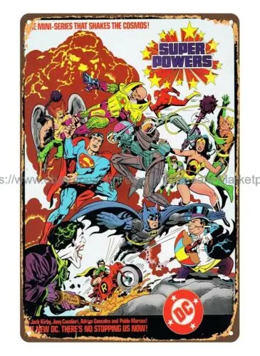 Super Powers Mini-Series by  metal tin sign plaque printing