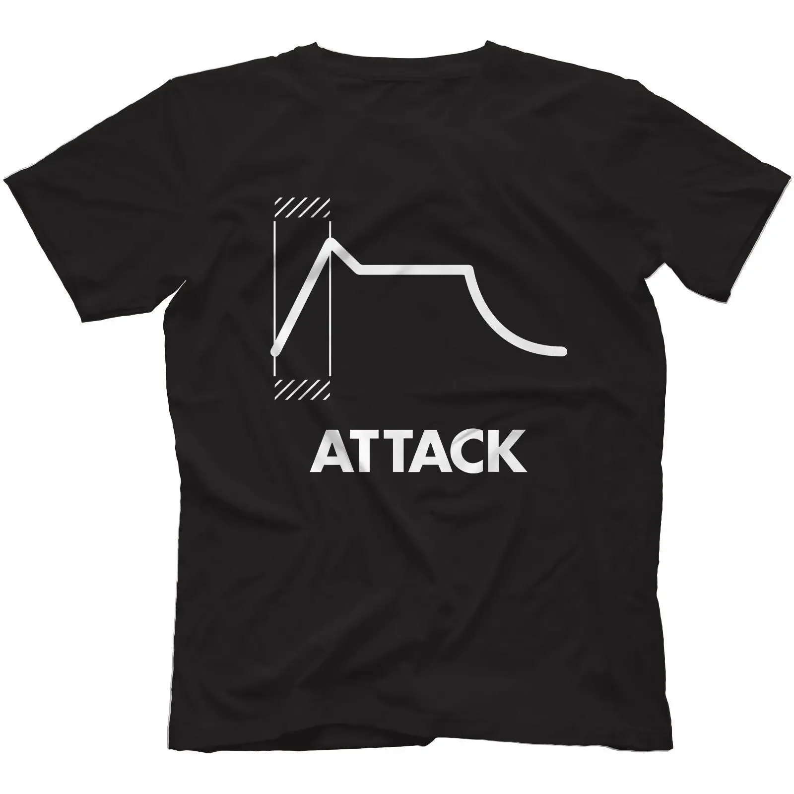 Envelope Attack T-Shirt 100% Cotton Retro Synthesiser AnalogAnime Graphic T-shirts for Men Clothing Women Tees High Quality 