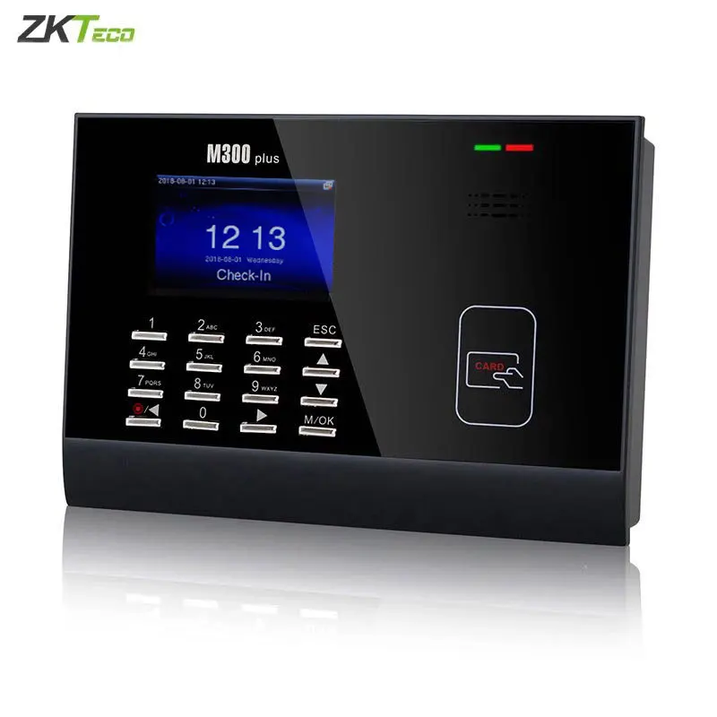 M300Plus ZK Time Attendance  Proximity RFID Time Attendance System Punch Card Linux System Biometric Time clock 30,000 Users