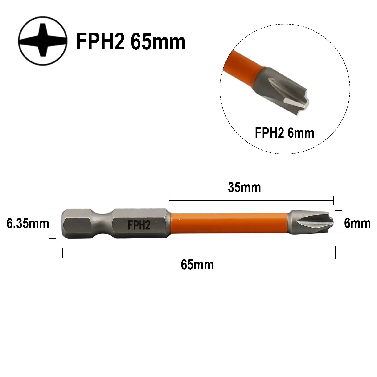 

Совершенно новая отвертка, магнитный домашний набор FPH2 для электрика, ручные инструменты, оранжевый набор запасных частей, специальный набор