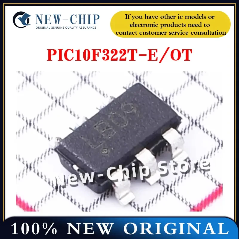 

2PCS-50PCS/LOT PIC10F322T-E/OT LB** LB09 LB27 SOT23-6 New original PIC10F322T-E