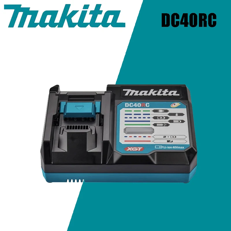 Makita DC40RC Original Fast Charger Digital Display 40Vlithium Battery Charger Dual Fan Design Continuous Input Power 220W