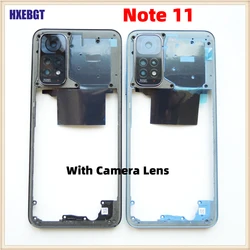 Middle Frame For Xiaomi Redmi Note 11 Global Version With Volume Button Front Housing Middle Bezel Chassis Shell Parts