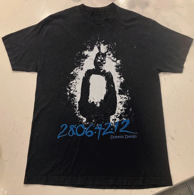 Vintage Donnie Movie T-shirt Retro Darko Bunny Poster Vintage Cotton T-shirt Men Women Harajuku Y2K Summer Streetwear Tee Tops