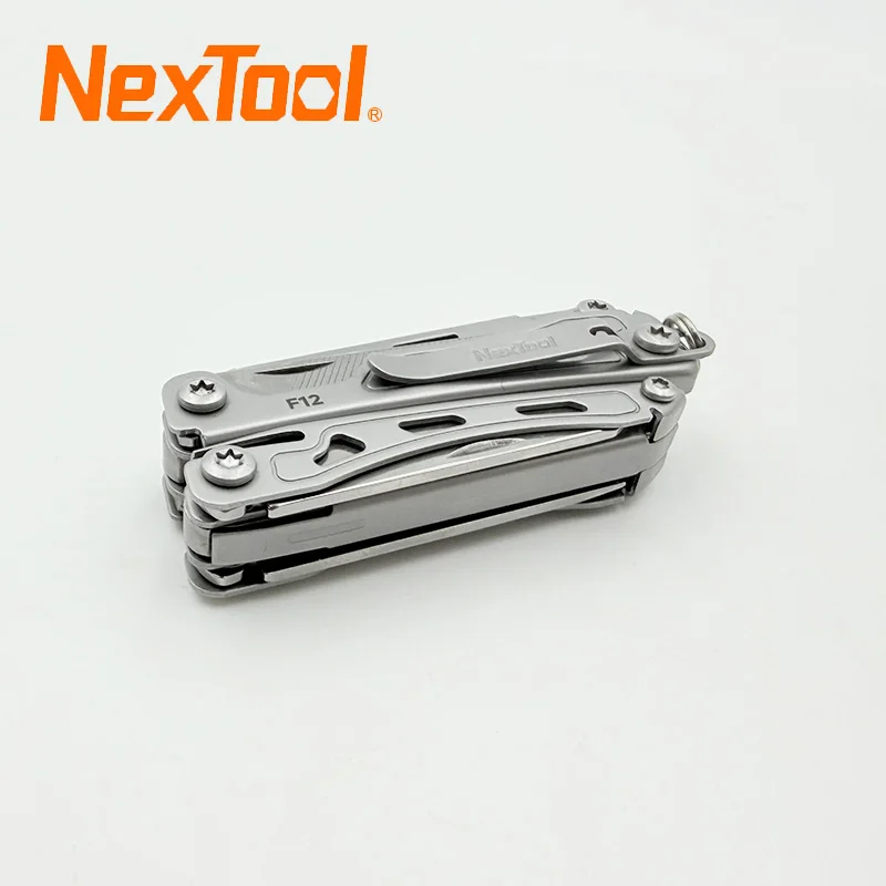 Многофункциональные плоскогубцы NexTool Mini Flagship F12 13 в 1, складной мультитул-брелок с зубчатыми ножницами, инструмент для активного отдыха и кемпинга