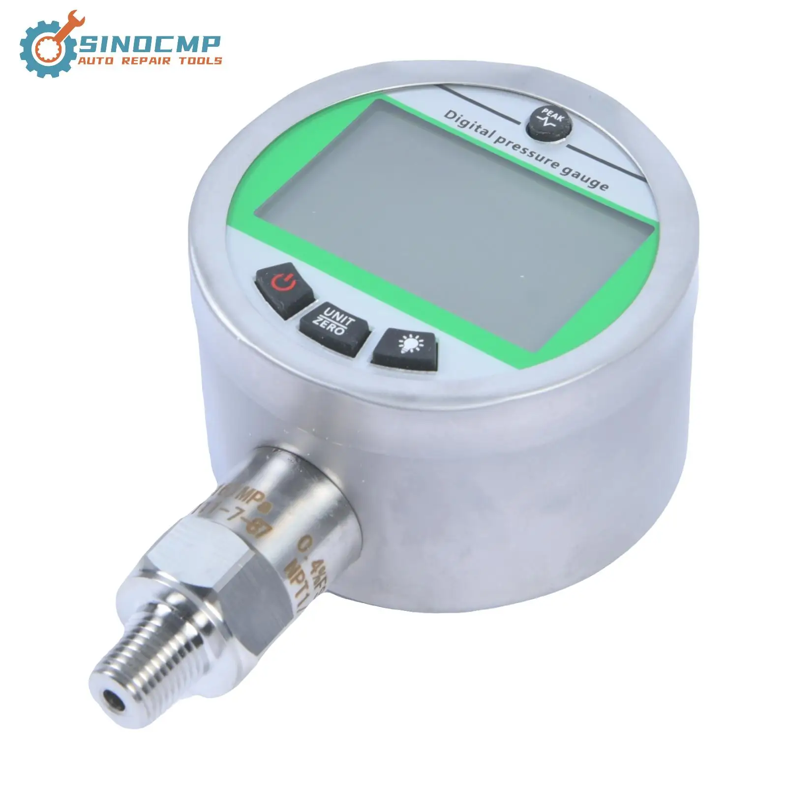 

16MPA 80mm Digital Pressure Gauge Water Pressure With 1/4NPT Interface 1 Year Warranty Accuracy Backlight Hydraulic Gas