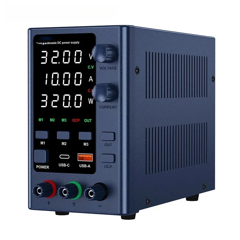 Power Supply Lab Encoder adjustment Memory Adjustable DC Power Supply 30V 10A Bench Power Source 120V 60V 5A 3A charging