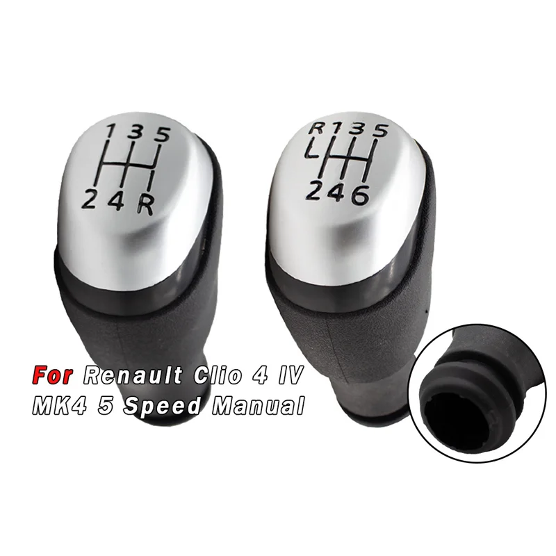 For Renault Koleos Clio MK4 car shift hand ball shift lever shift ball shift knob 5/6 gear