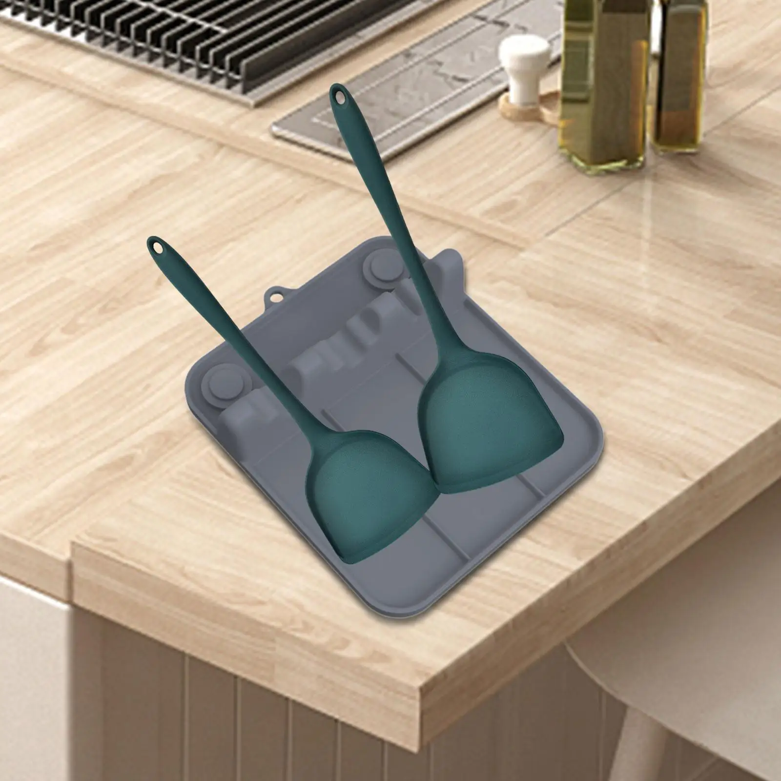 

Silicone Spoon Rest Silicone Spade Mat ,Multifunctional Suction Cup, Heat