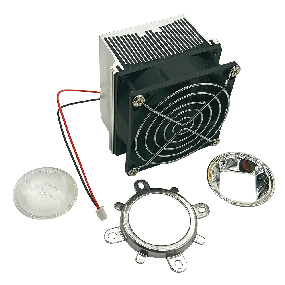 100W LED UV 395-400nm led chip +100W AC 85-265V driver + heatsink+ 90 degree Lens with Reflector Collimator kit