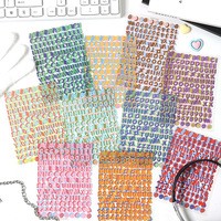 10 pcs Three-dimensional color letters Stickers Creativity Stick Labels Adhesive Diy Hand Account Diary Scrapbooking accessories