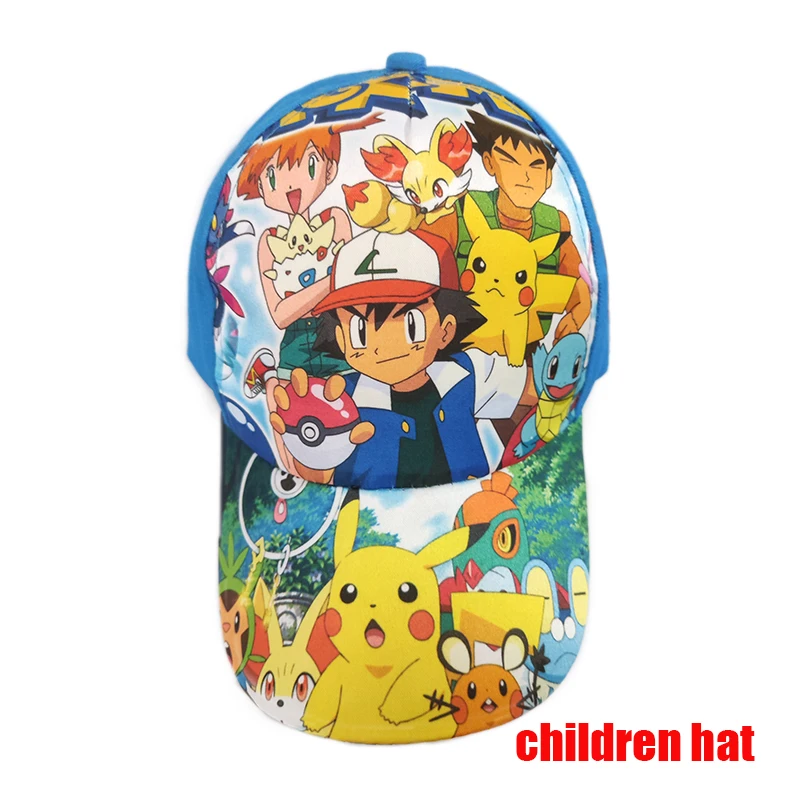Anime Figuur Pokemon Baseball Cap Pikachu Hoed Verstelbare Pokemon Cosplay Hip Hop Cartoon Volwassen Hoeden Jongen Meisje Kinderen Verjaardagscadeautjes