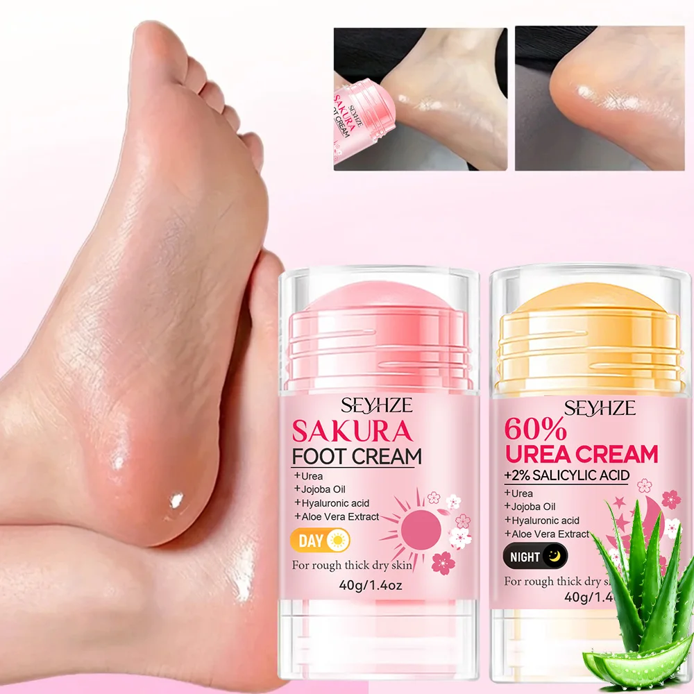 SEYHZE SEYHZE Sakura Foot Care Stick 60% Urea Cream with 2% Salicylic Acid Double Moisturizing with Shea Butter Aloe Tea Tree Oil And J - Aliexpress Deal