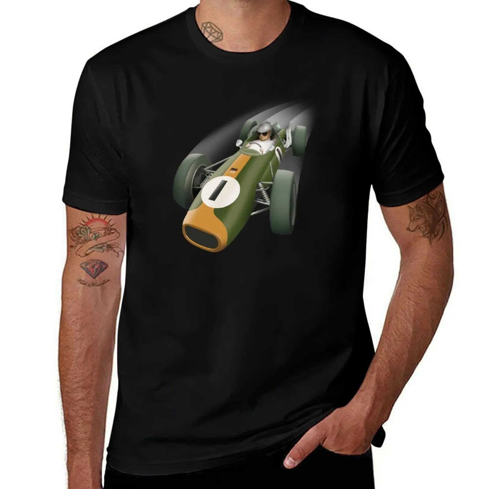 Jack Brabham T-Shirt Lightweight Basic Short Sleeve Shirt T-Shirt