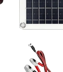 12w単結晶ソーラーパネル、コントローラー付き、dc-5521出力、屋外キャンプ、rv車両バッテリー充電用代替品