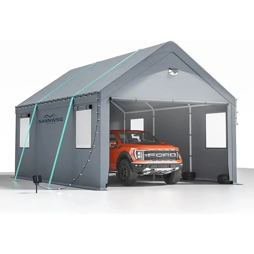 for Carport Canopy - Removable Roof &Side Walls for Car, SUV, Boats& Truck Shelter Logic Storage, Portable Car Tent Garage