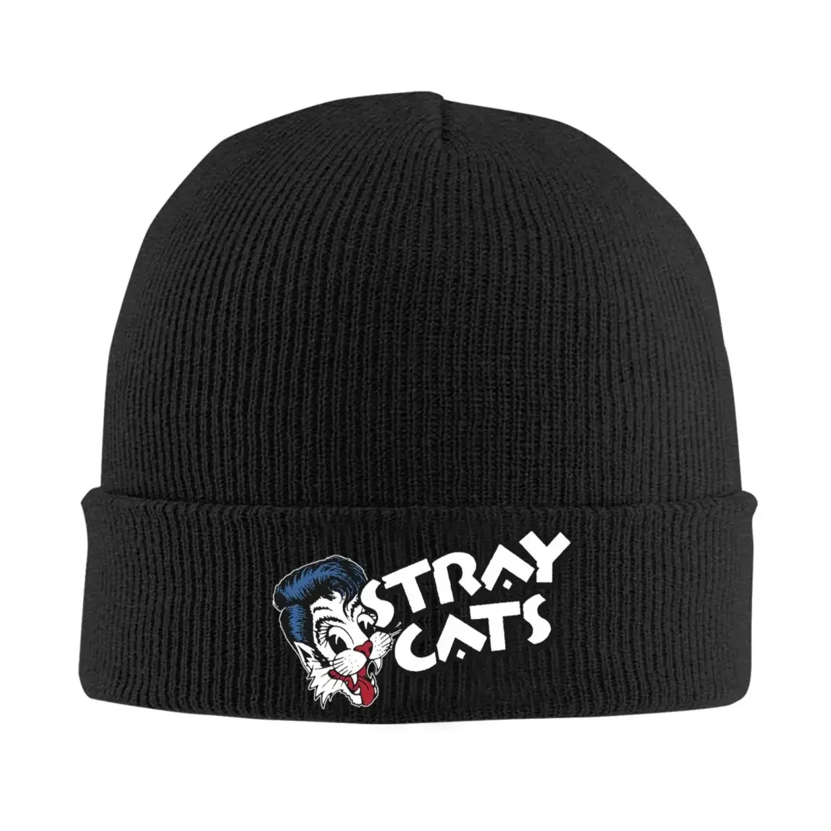 Stray Cats Hat Autumn Winter Beanies Street Band Caps Female Male Acrylic Knitted Hat