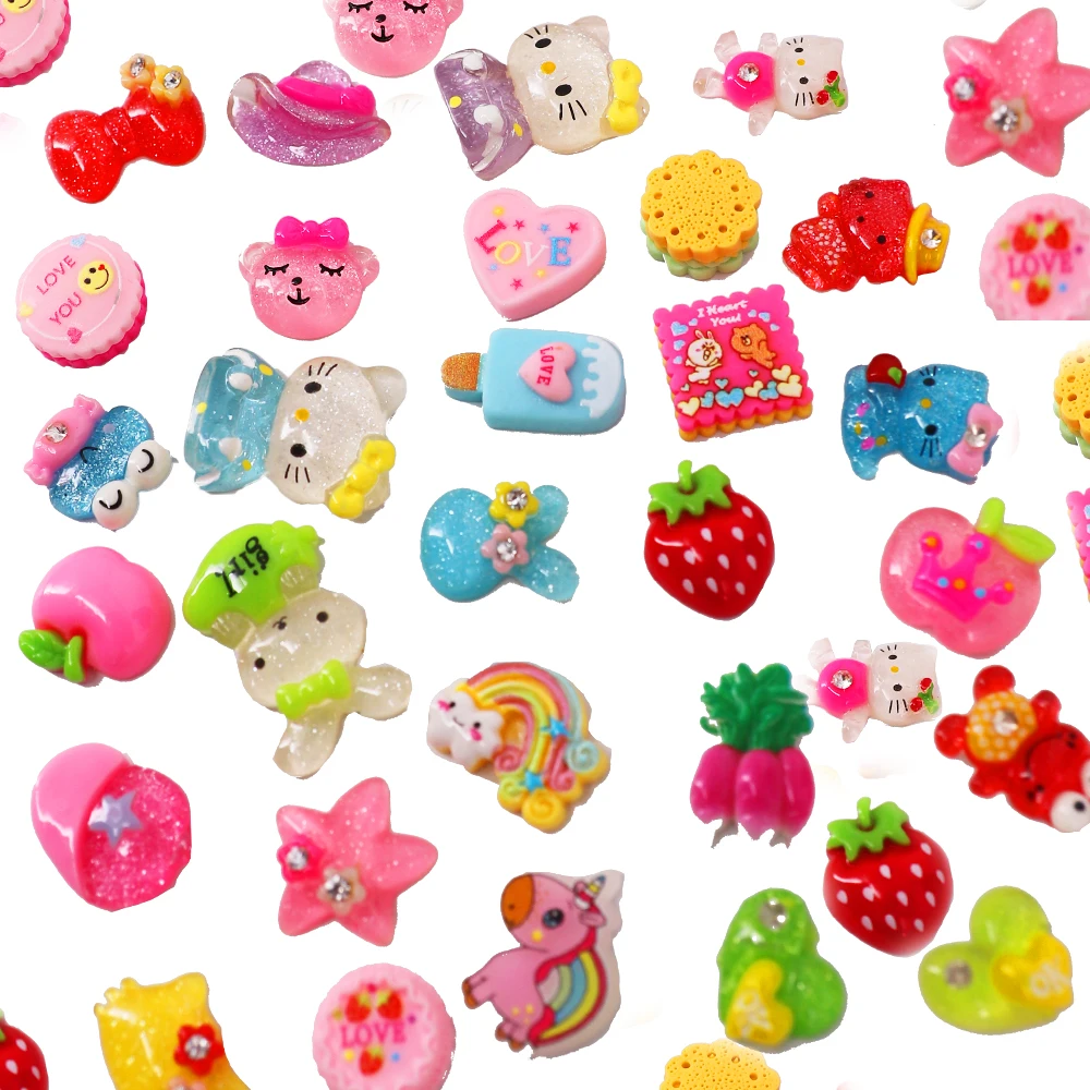 20pcs Cute Doll Accessories Cartoon Hairpins Fit 18 Inch American&43Cm Baby New Born Doll Reborn Logan Boy Generation Girl`s Toy