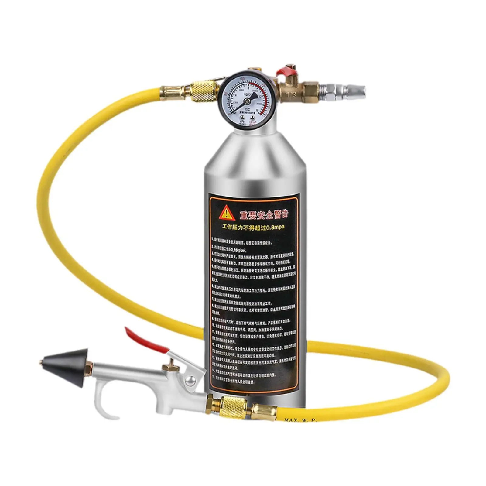 

Канистра для очистки системы кондиционирования автомобиля, 1000 мл, пустая, с шлангом 1/4 дюйма