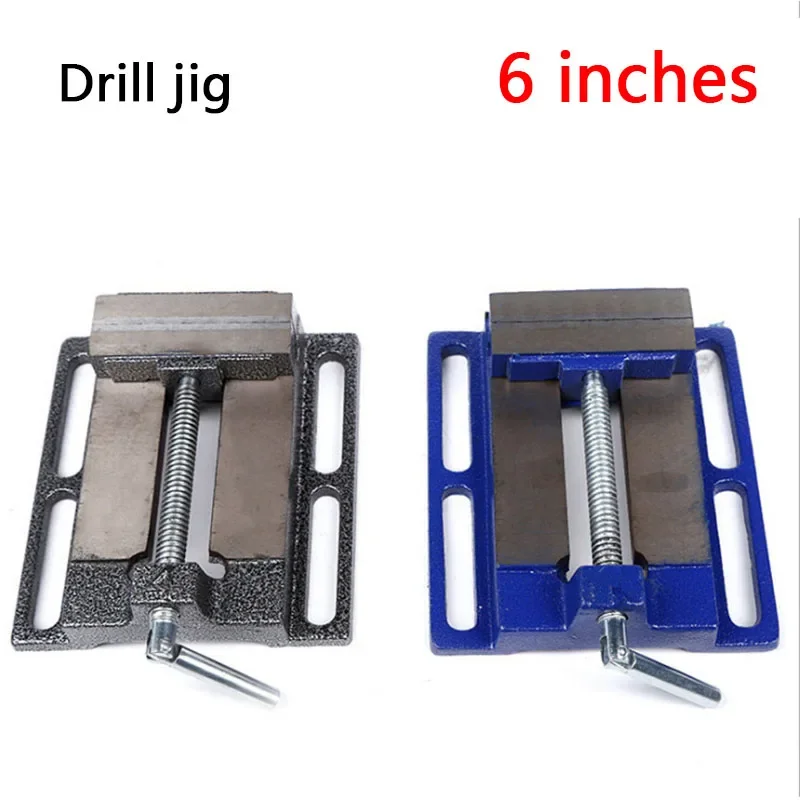 6 Inch Cast Iron American Vise Flat-Nose Pliers Bench Clamp Fixed Bench Vice Precision Drilling Jig Maximum 145MM