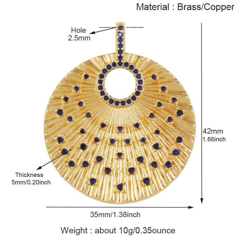 Sparkle Celestial Sun Moon Star Lightning Shell Pendants,Zircon Charms for DIY Jewelry Making Necklace Bracelet Accessories J02 view 3