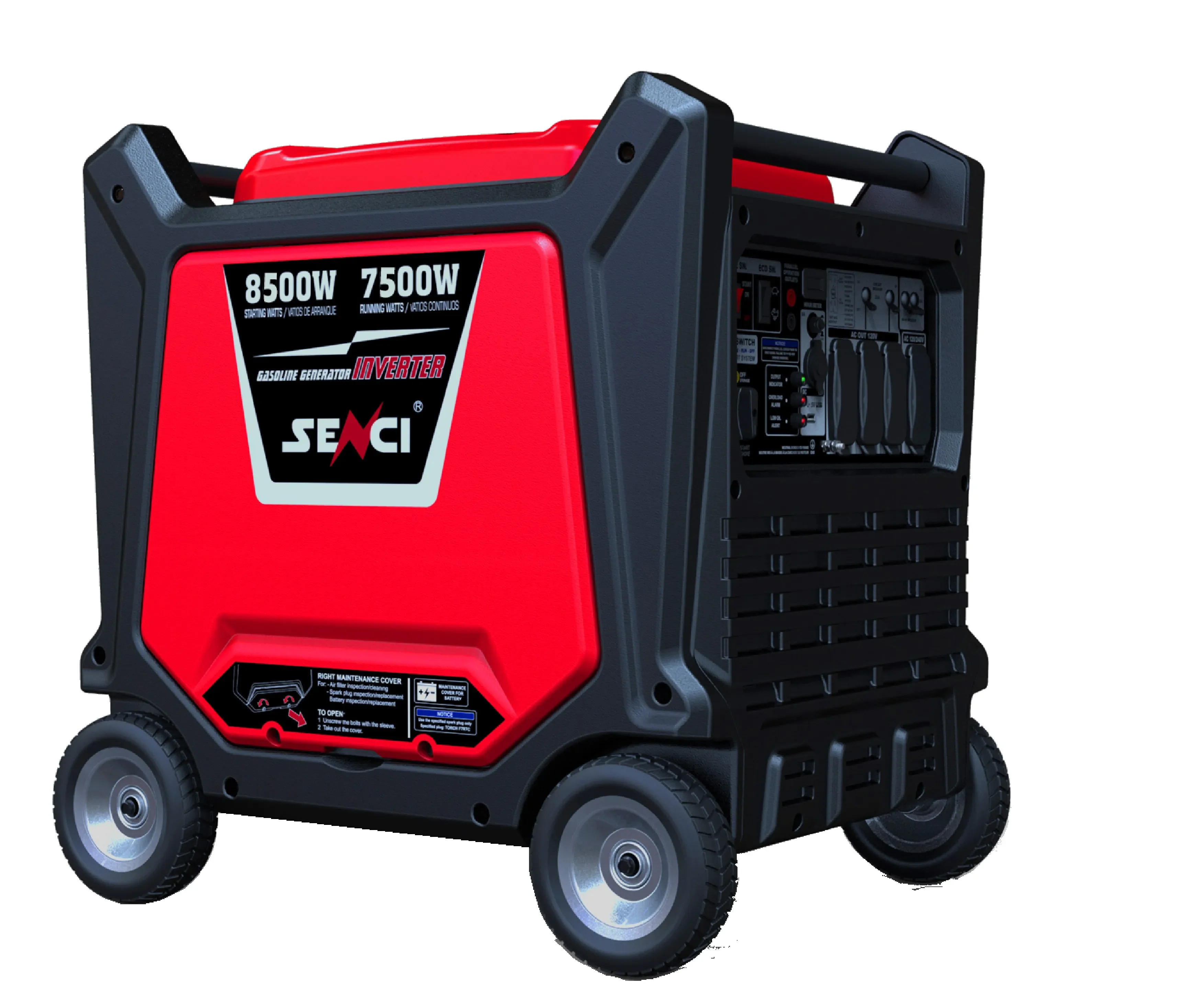 

Senci Factory Direct Super Quiet Series 10kw 10kva SC12000i E-start oline inverter generator NEW Style Dual fuel optional