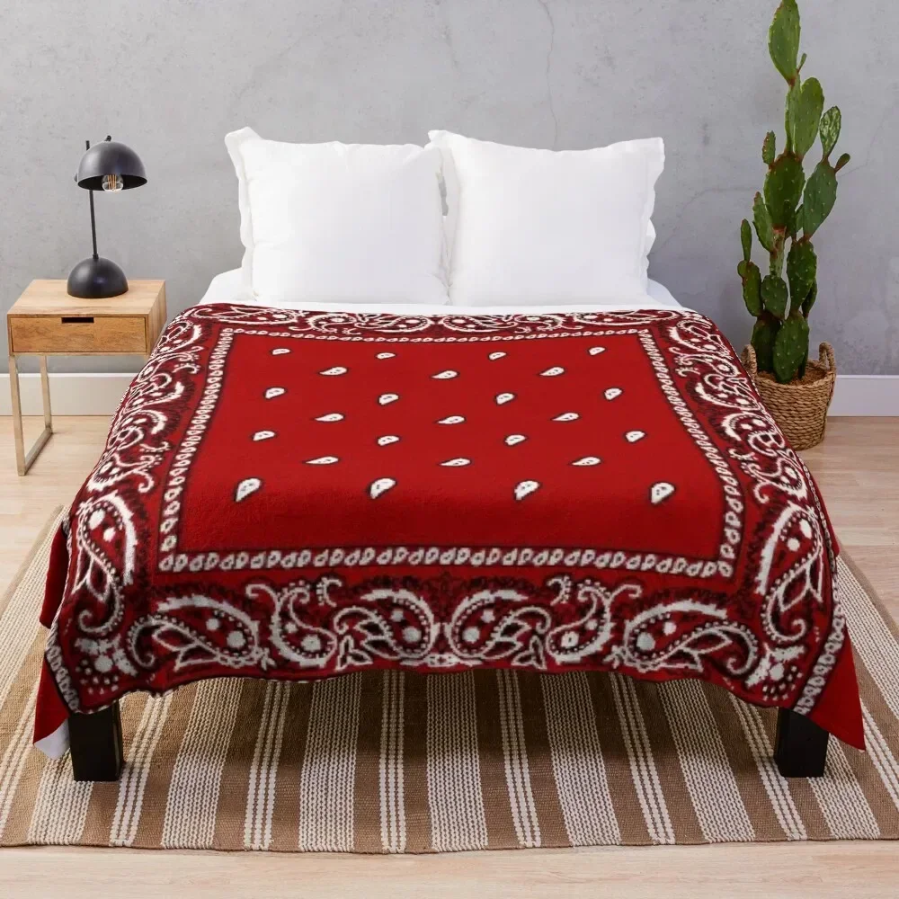 

Red bandana Throw Blanket Furry Winter beds manga Softest Blankets