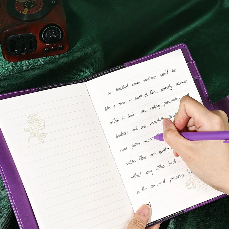 Vintage Password Book B6 European Style Locked Notebook Learning Stationery Diary Book Hand Ledger Box Journals Diary