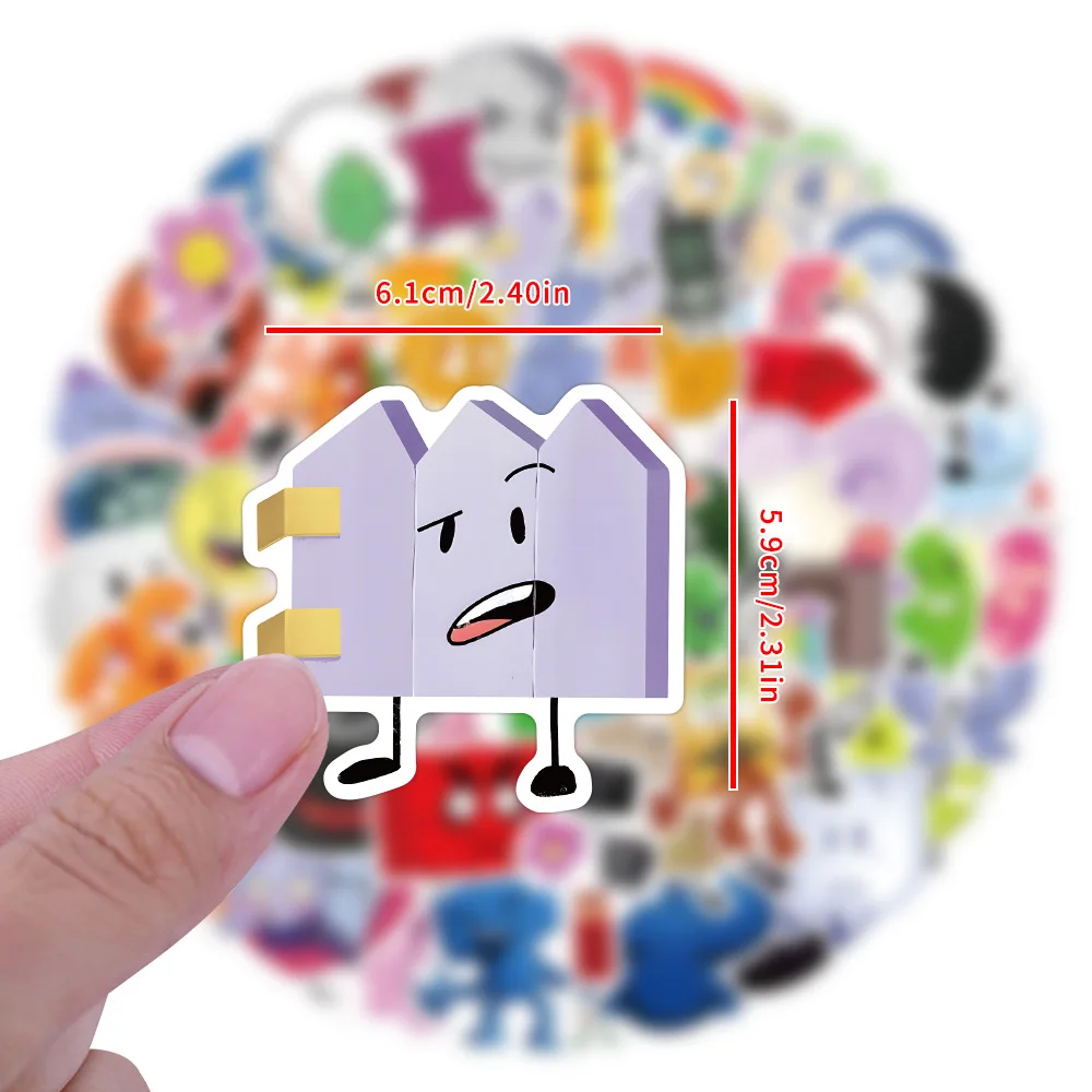 55/110 قطعة معركة الكرتون لجزيرة الأحلام لطيف متعة الكتابة على الجدران ملصقات الزخرفية مذكرات الثلاجة ملصق مائي مقاوم للماء اللعب