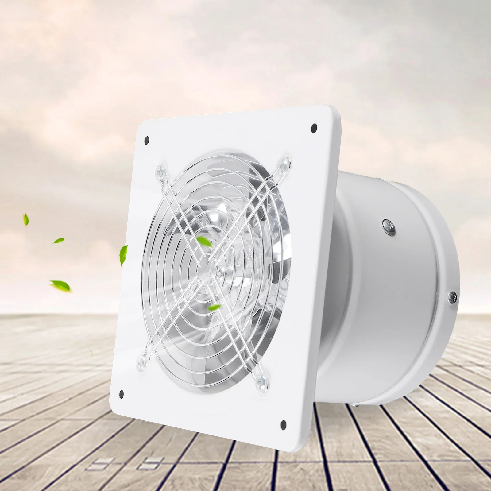 

6" Exhaust Fan Energy-saving Wall Mounted Vent Fan Anti-Mosquito Design Ventilator Extractor Fan Bathroom Kitchen Toilet