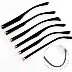 1 Pair Eyeglasses Temple Arm Flat Teeth TR90 Eyeglasses Replacement Anti-Slip Leg Glasses Repair Tool Eyewear Frames Accessories