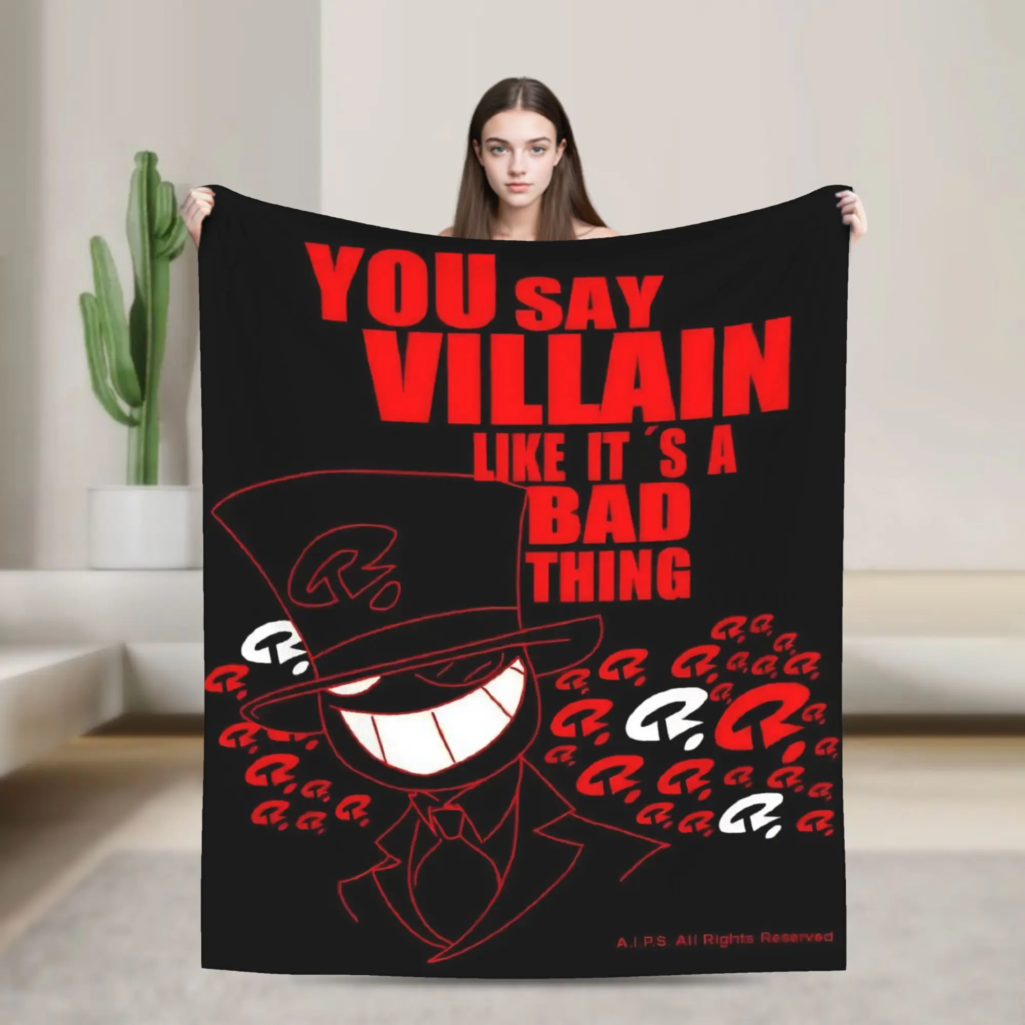Villainous Comdy Blanket Velvet  Relax Super Soft Throw Blankets for Home Bedspread