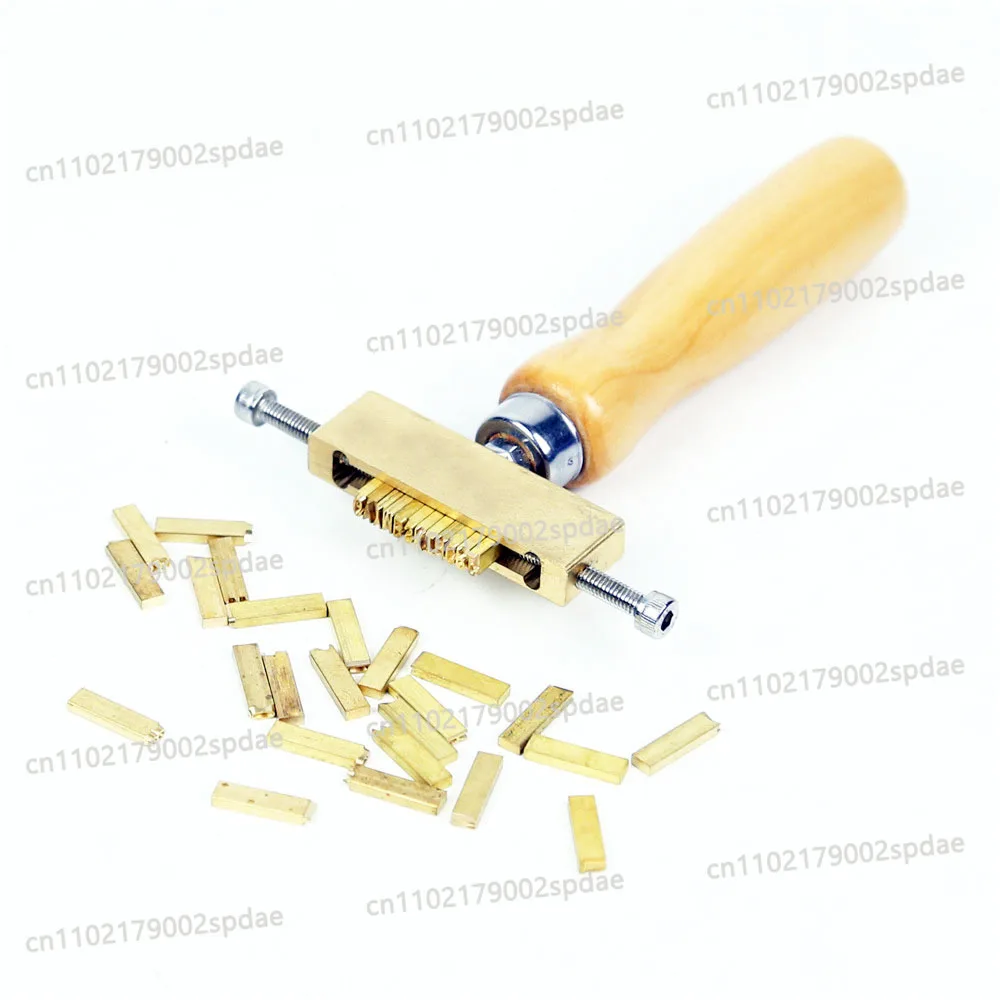 Hand Fire Heat Up Brass Letters Hot Foil Stamping book side arc stamping foil transfer print coding tools