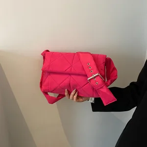 حقيبة مربعة بحزام كتف واحد متعددة الاستخدامات للنساء أزياء كورية جديدة ربيع وصيف 2023 أفضل 8 مقابض بيمبا y لولا - رقم 8