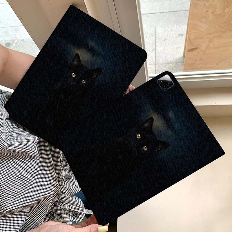 

Black Cat Yellow Eyes Tablet Case For Xiaomi Redmi Mini Pad SE K 2 4 5 6 7 8 2023 2025 11 8.8 11.2 10.1 Pro Gift