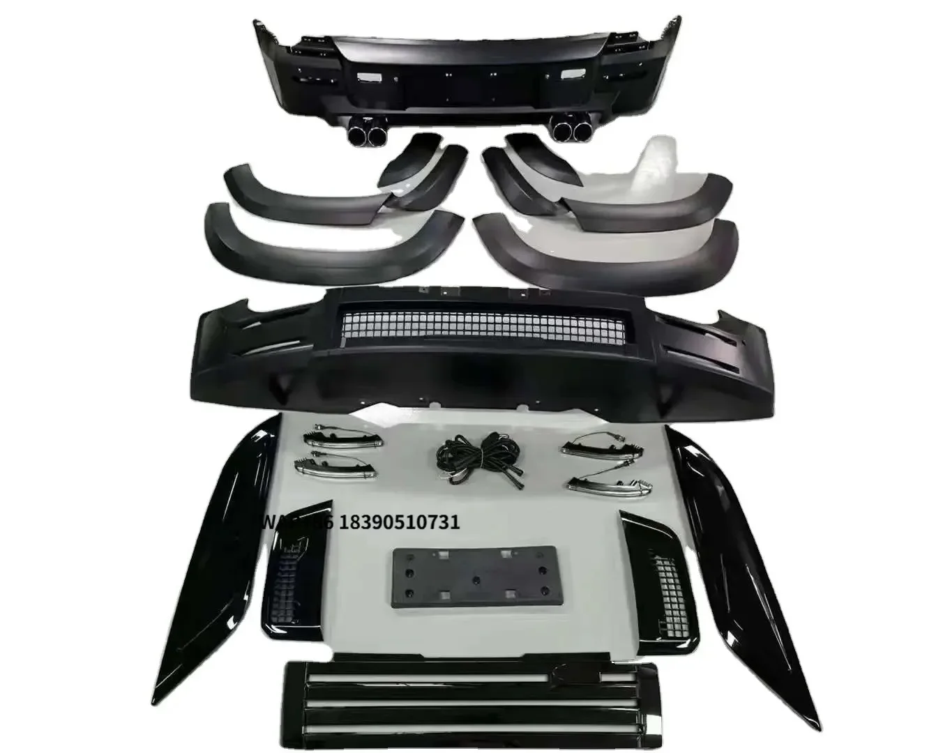

Body Kits for Defender Modified Upgrade Gloss Black Body Kits 2020+ 90/110 4x4 Off-Road Parts Facelift