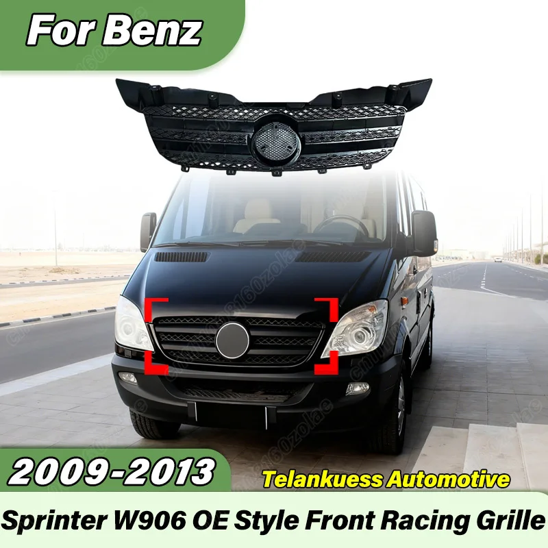 

For Mercedes-Benz Sprinter W906 2009 2010 2011 2012 2013 Automobile OE Style Line Style Front Bumper Air Intake Grille Body Kit