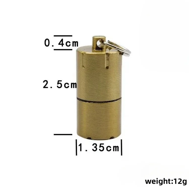 Mini Keychain Retro Kerosene Lighter Diesel Waterproof Lighter Keychain Cigarette Lighter Gift Survival Tool Portable